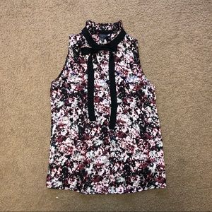 XS Limited silky sleeveless blouse with secretary bow